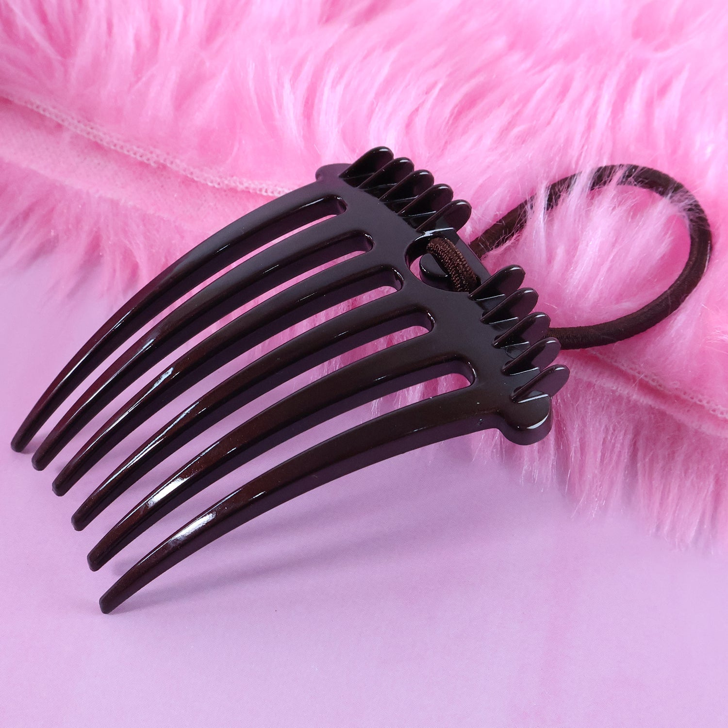 Ponytail Comb with Elastic Loop - (1 Pc) signaturekarts
