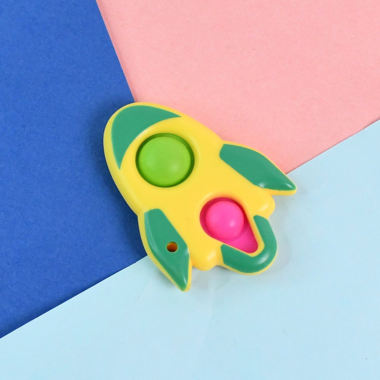 Rocket Shaped Dimple Keychain Toy (1 Pc) Signature kart