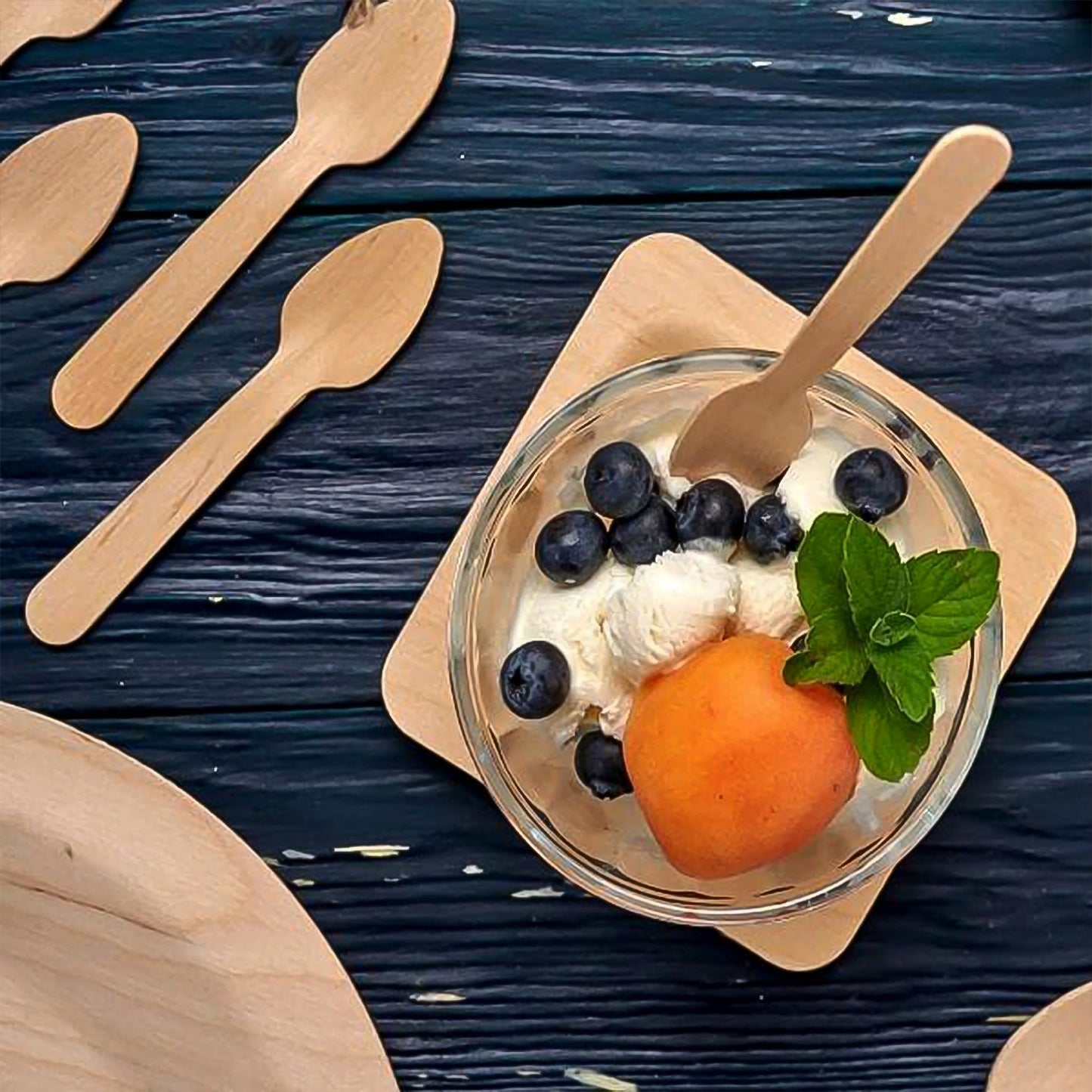 160mm Wooden Spoon – 30 Pcs Pack signaturekarts
