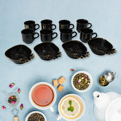 Pine Junction Ceramic Tea / cups / Mug Set Pineapple Shape Serving Bowl (12 Pcs set) Signaturekarts