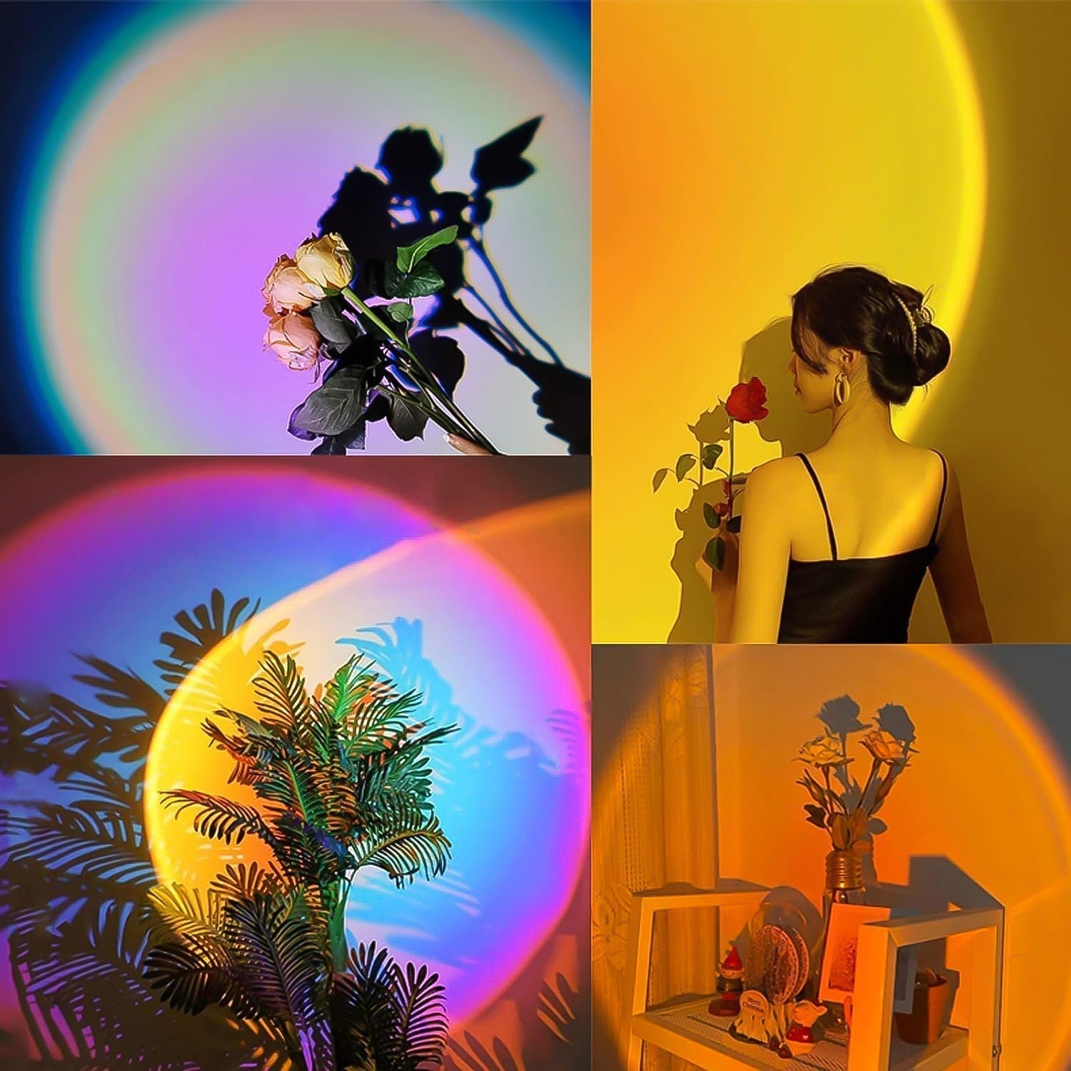 Multi Colors Sunset Lamp, Sunset Projection Lamp LED Night Lights Your Brand