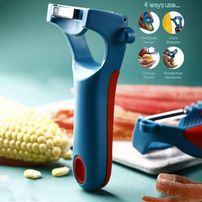 Supermom 4-in-1 Multi-Functional Vegetable & Fruit Peeler (1 Pc) Signature Kart