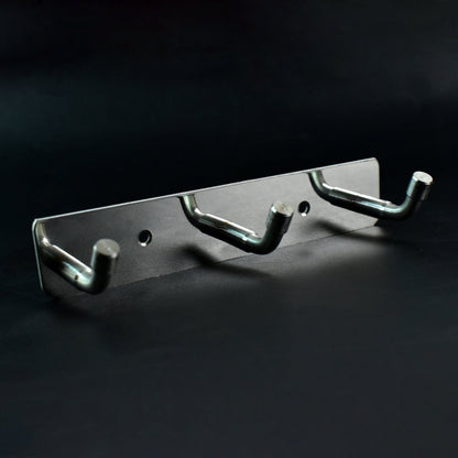 Stainless Steel Wall Mounted Coat 3 Hook Rack (14x3 / 1 Pc) Signature kart