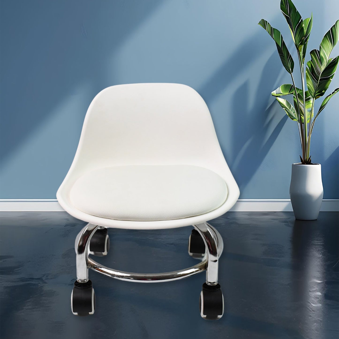 Heavy Duty Round Rolling Stool with Wheels Pedicure Stool (1 pc) Signaturekarts