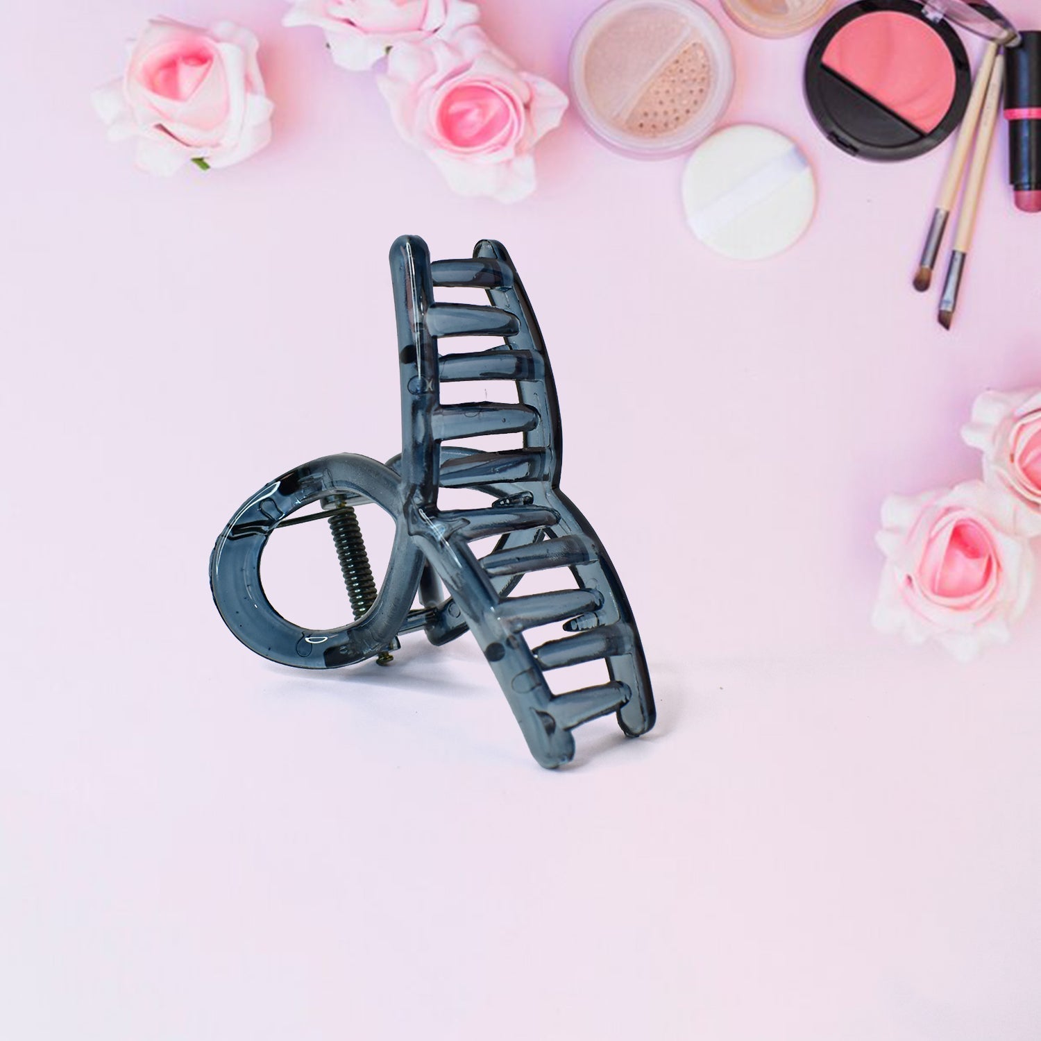 Plastic Hair Clamp Grip, Simple Matte Hair Barrette Clamp (1 Pc) Signature kart