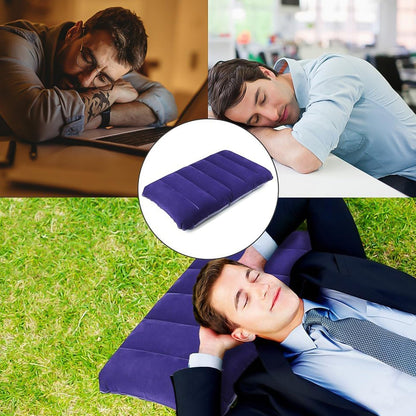 Velvet Air Inflatable Travel Pillow (Blue) Signature Kart