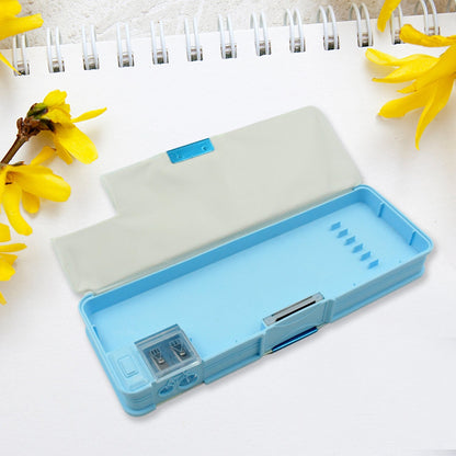 Plastic Multipurpose Compass Box (1 Pc, Mix Design) signaturekarts