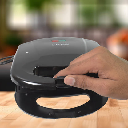 Sandwich Maker – Non-Stick Plates & Indicator Lights for Easy Home Cooking Your Brand
