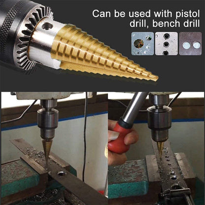 Step Drill Bit for Metal, High-Speed Steel Step Drill Bit (1 pc / 4-12 MM) signaturekarts