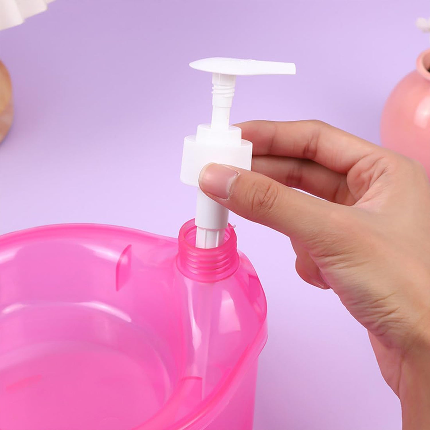 2 in 1 Double Layer Liquid Soap Dispenser with Pump and Sponge signaturekarts