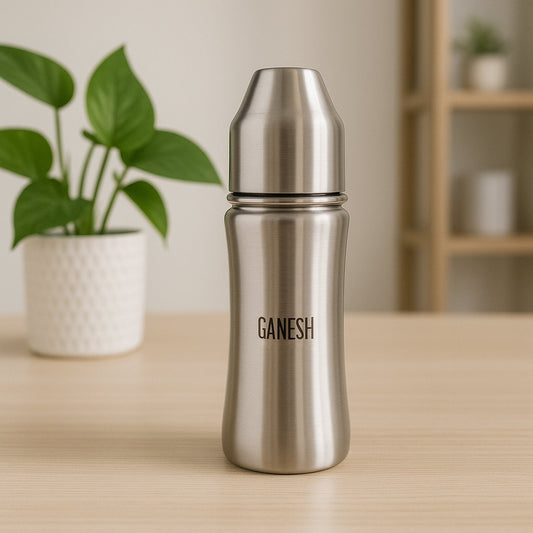 Ganesh Stainless Steel Baby Feeding Bottle for New Born Infants Toddler  250 ML signaturekarts