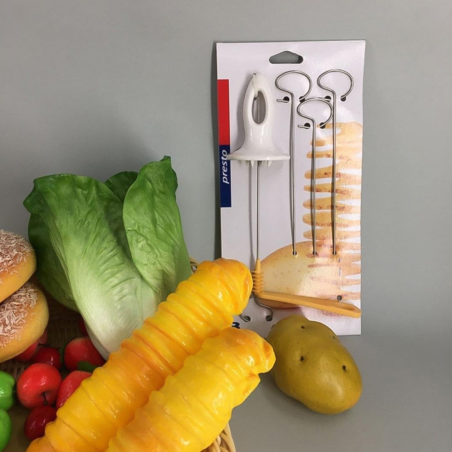 1 Set Potato Spiral Cutter, Potato Twister (4 Spits) signaturekarts