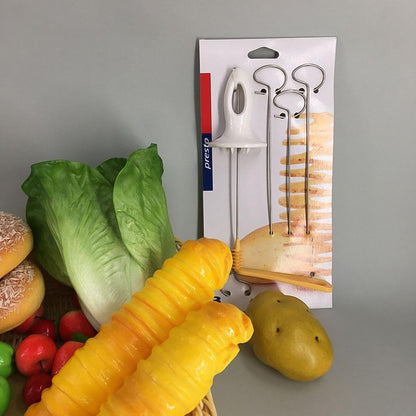 1 Set Potato Spiral Cutter, Potato Twister (4 Spits) signaturekarts