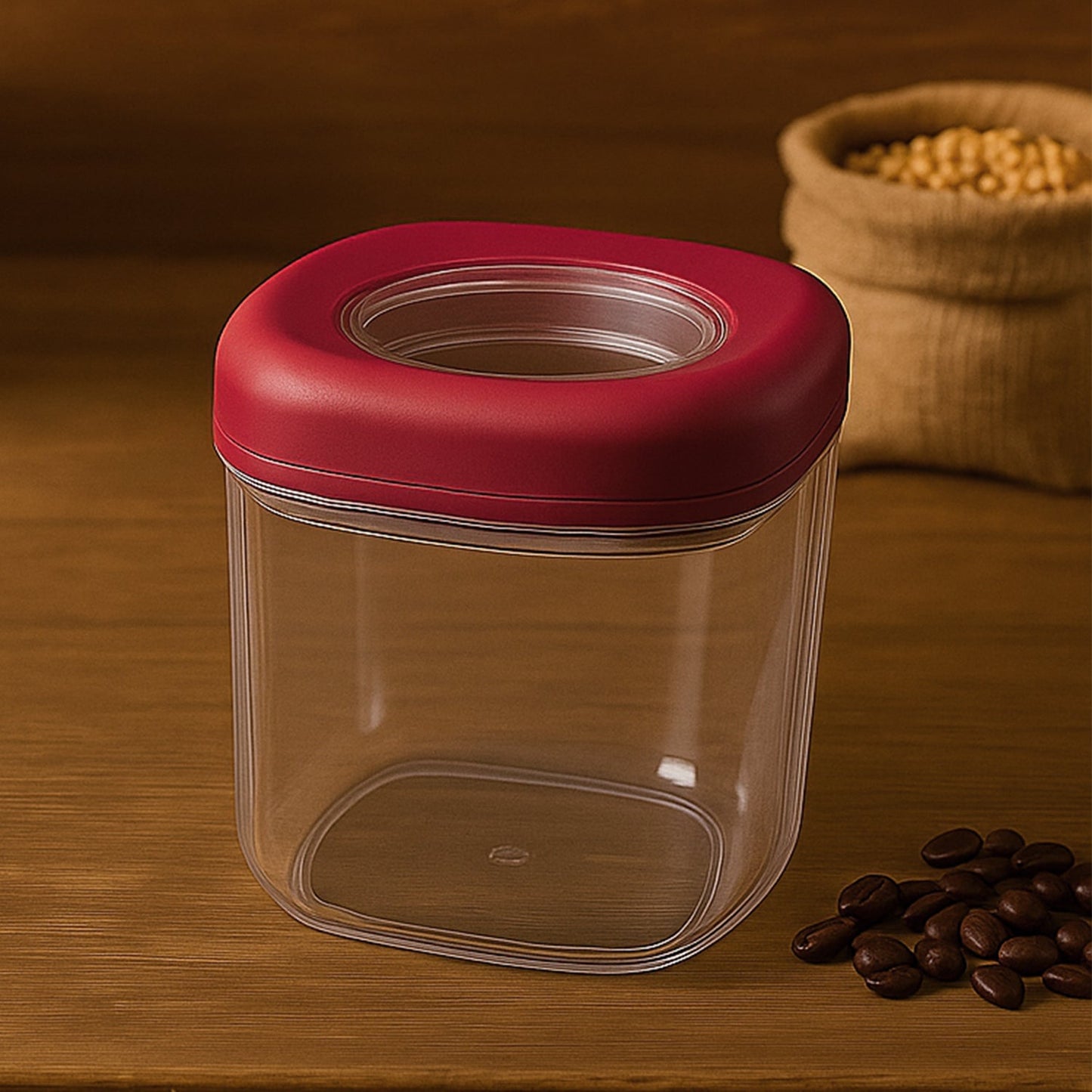 Supermom Transparent Twist Lock Kitchen Storage Container Set (Approx 800ML & 2Pc) Signature Kart