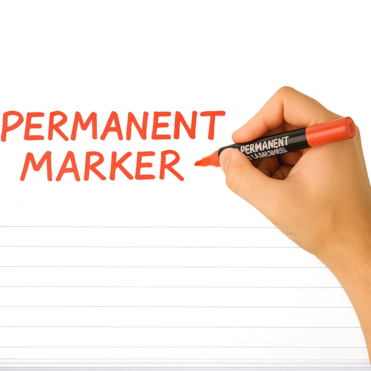 Premium Permanent Red Marker Pen Set (12 Pcs Set) Signature Kart