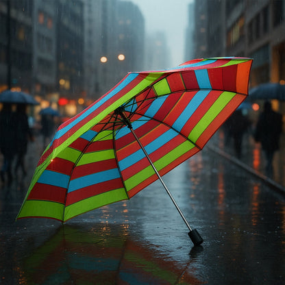 3-Fold Sun & Rain Protective Solid Foldable Umbrella, (1 Pc / Mix Design) Signature Kart