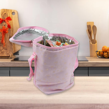 Cute Animal Zip Lunch Bag with Adjustable Strap – Reusable & Durable (1 Pc) signaturekarts