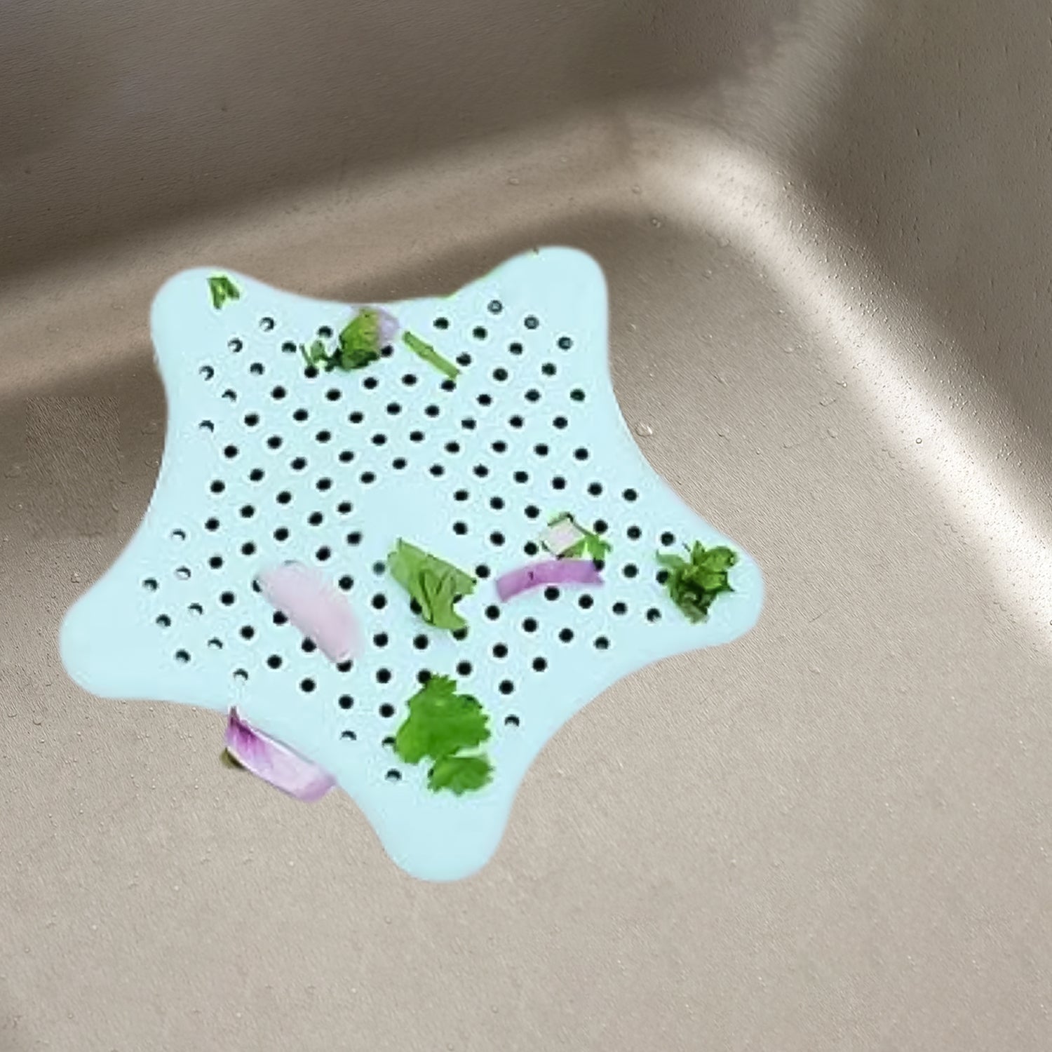 Silicone Star Shaped Sink Filter Bathroom Hair Catcher Drain Strainers for Basin Your Brand