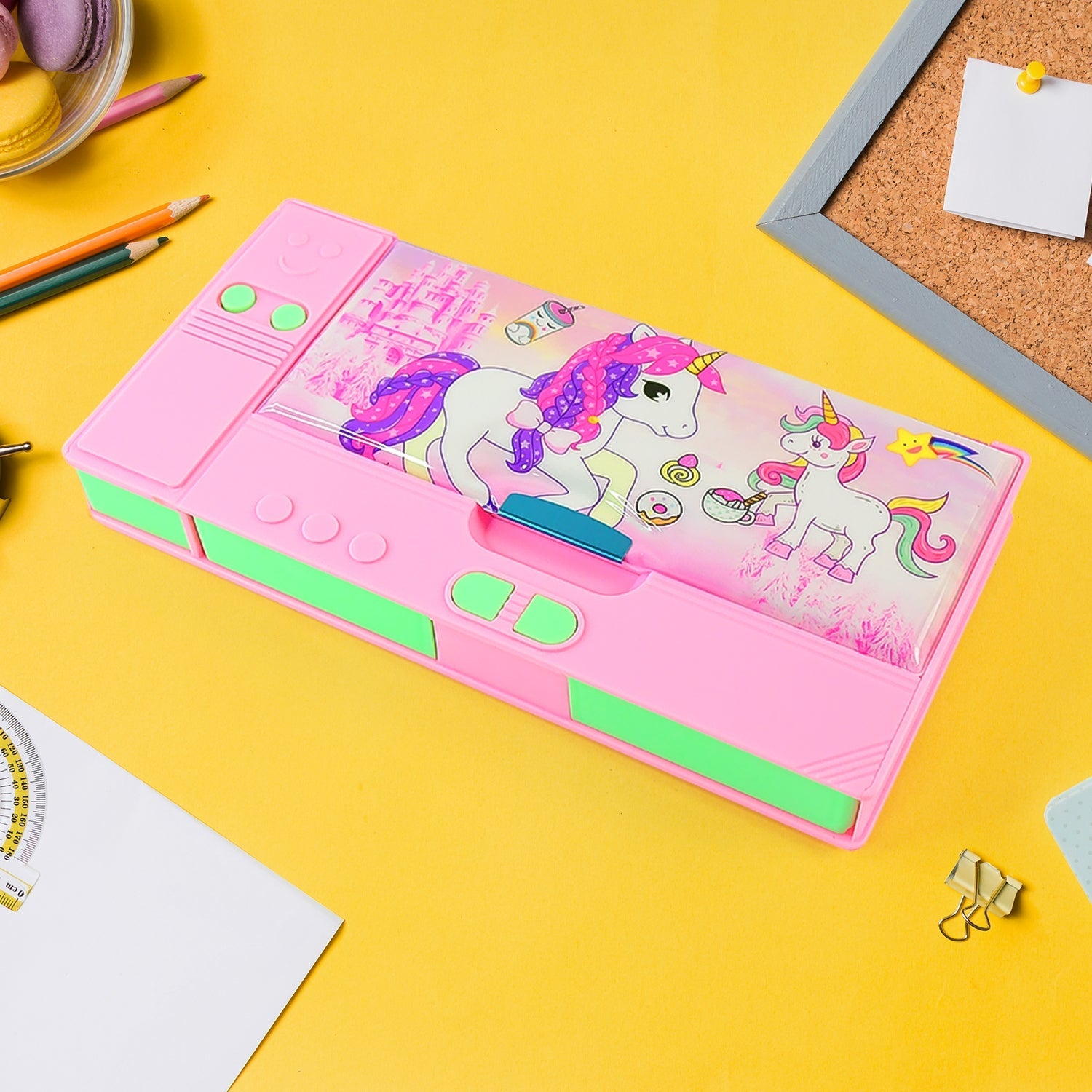 Multi Purpose Gadget Jumbo Pencil Box Compass signaturekarts
