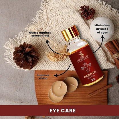 Ved Sanjeevani 100% Organic Ayurvedic Nabhi Oil for Eye Care (30ML / 1 Pc) Signature Kart