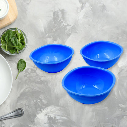 BPA Free Plastic Bowl Set for Cereal Salad Rice Soup Pasta Snack  3 Pc signaturekarts