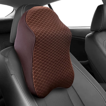 Say Goodbye to Neck Pain: Memory Foam Car Neck Pillow for Drivers (1 Pc, Mix Color) signaturekarts