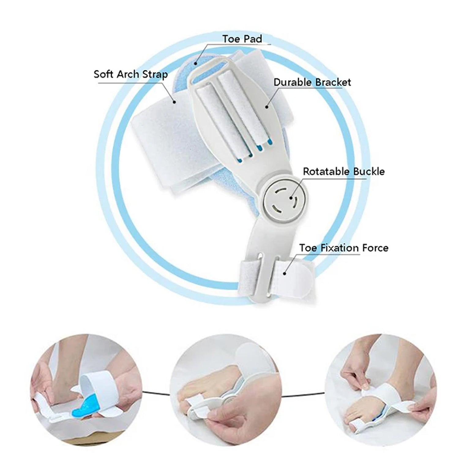 Adjustable Bunion Support Splint – Hallux Valgus Corrector for Men & Women signaturekarts