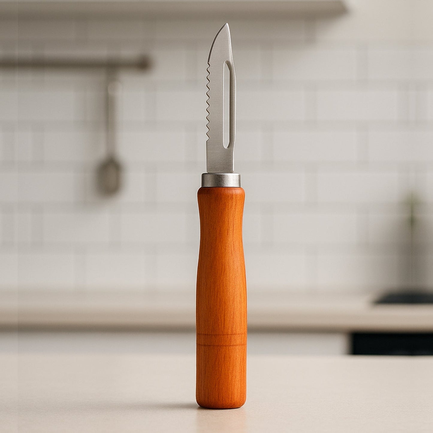 Wooden Handle and Stainless Steel Vegetable Peeler Signature Kart