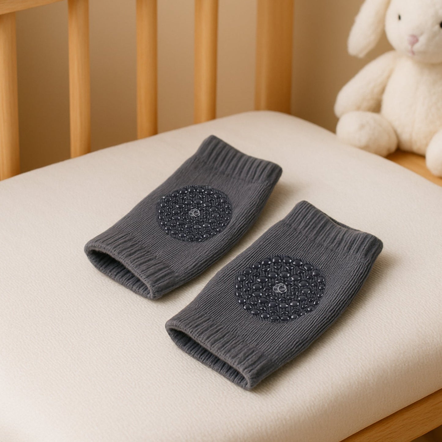 Dark Grey Toddler Wool Knit Leg Warmer (Knee Guard) Signature Kart