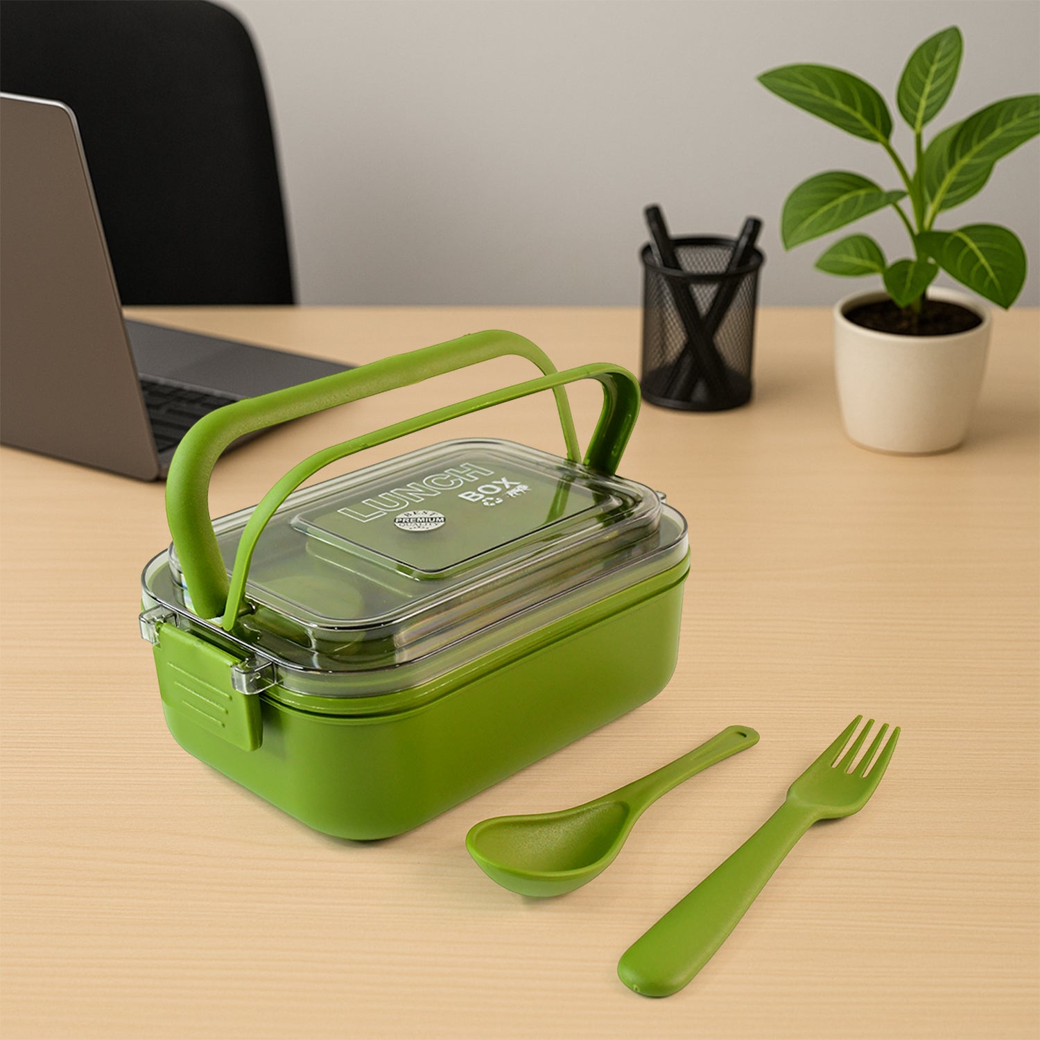 Magic Lunch Box with Leakproof Compartments (1 Pc) Signature Kart