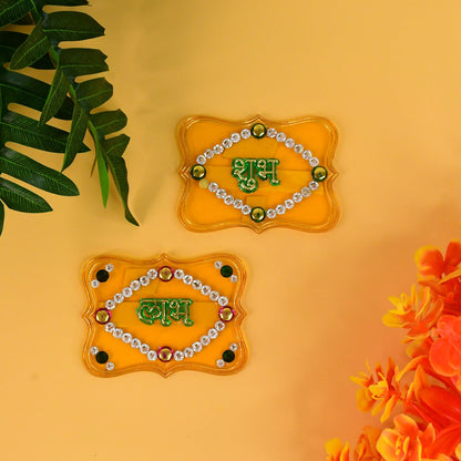 Shubh Labh Decorative Wall Hangings (2 Pc) signaturekarts