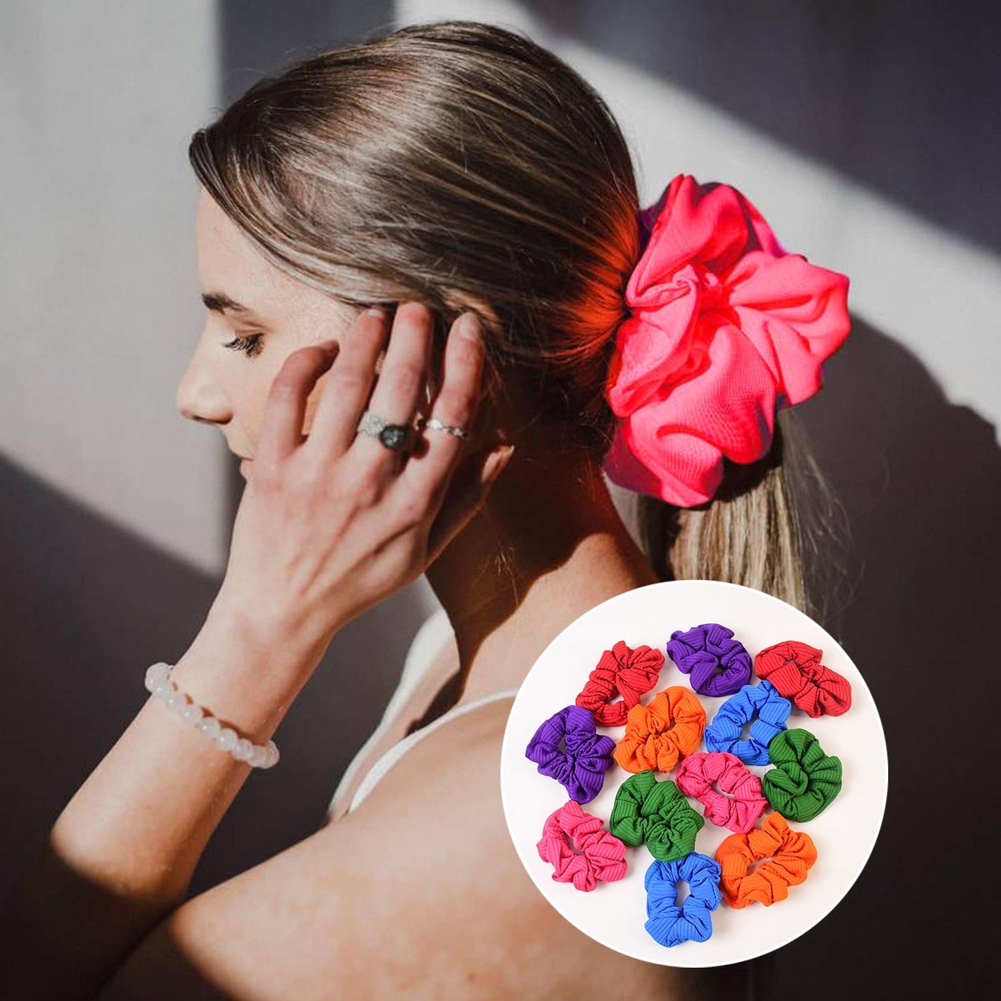Set of 12 Premium Elastic Hair band Stylish Hair Accessories signaturekarts