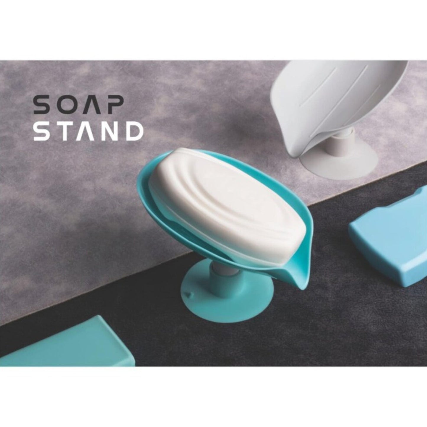 Soap Holder Stand Self Draining Soap Dish Holder Soap Box ,Sabudani (1 Pc) signaturekarts