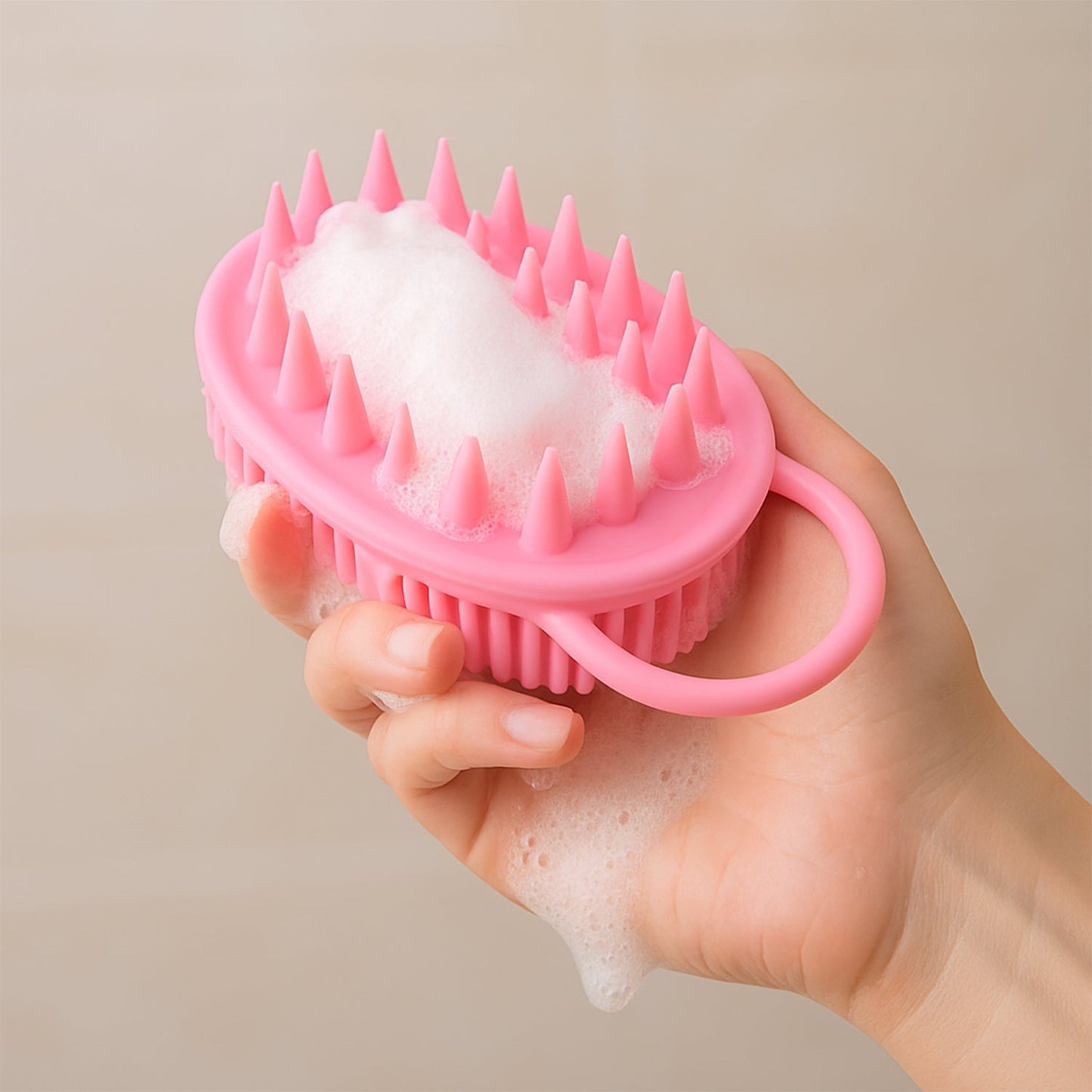 2-in-1 Silicone Soft Bristle Bath Brush Signature Kart