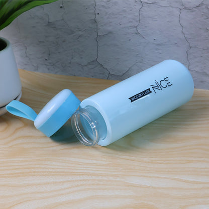 Plastic Water Bottle 400 ML Leak Proof Daily Use Bottle for Children Mix Color 1 Pc signaturekarts