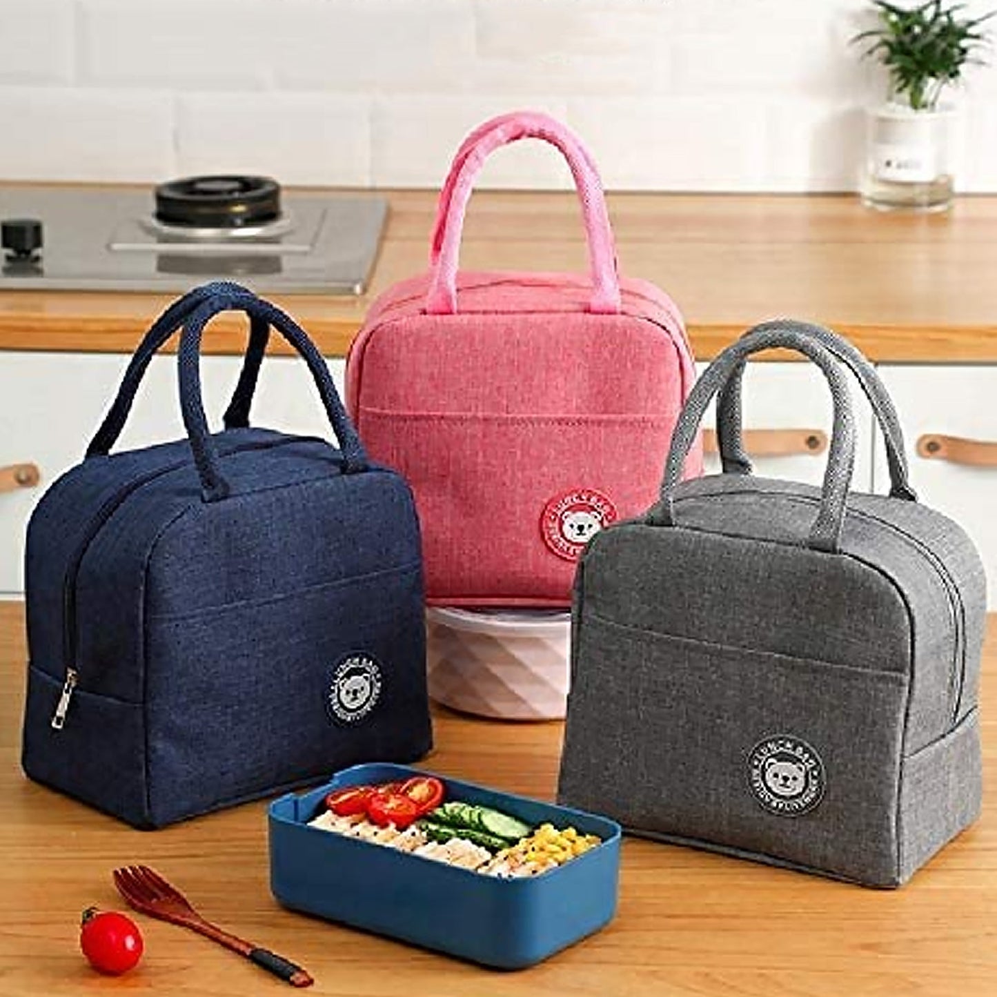 Lunch Box Bag for Women Adult Men, Small Leakproof Cute Lunch Boxes for Work Office Picnic or Travel