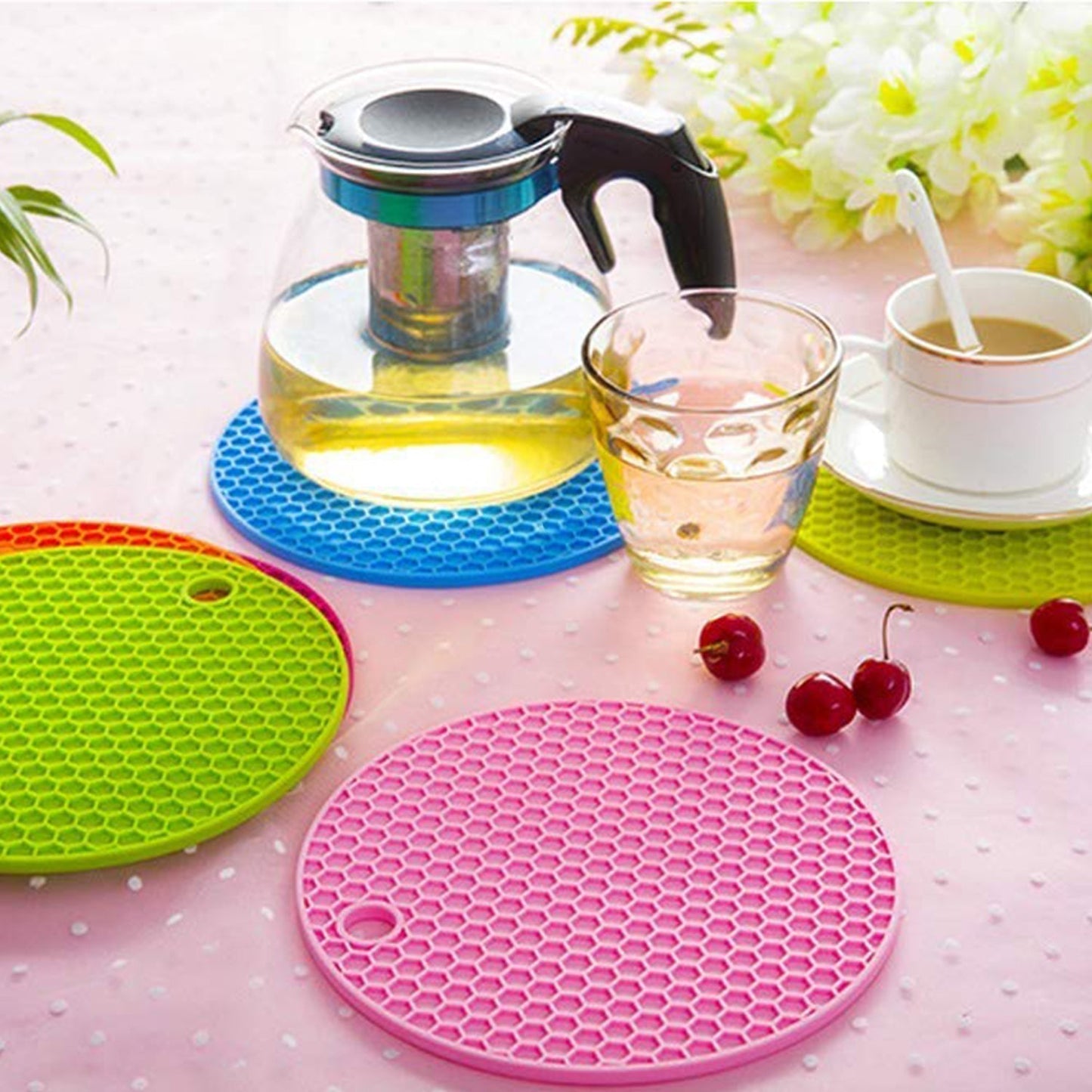 Silicone Trivet for Hot Dish and Pot, Silicone Hot Pads ( 1 pcs ) signaturekarts