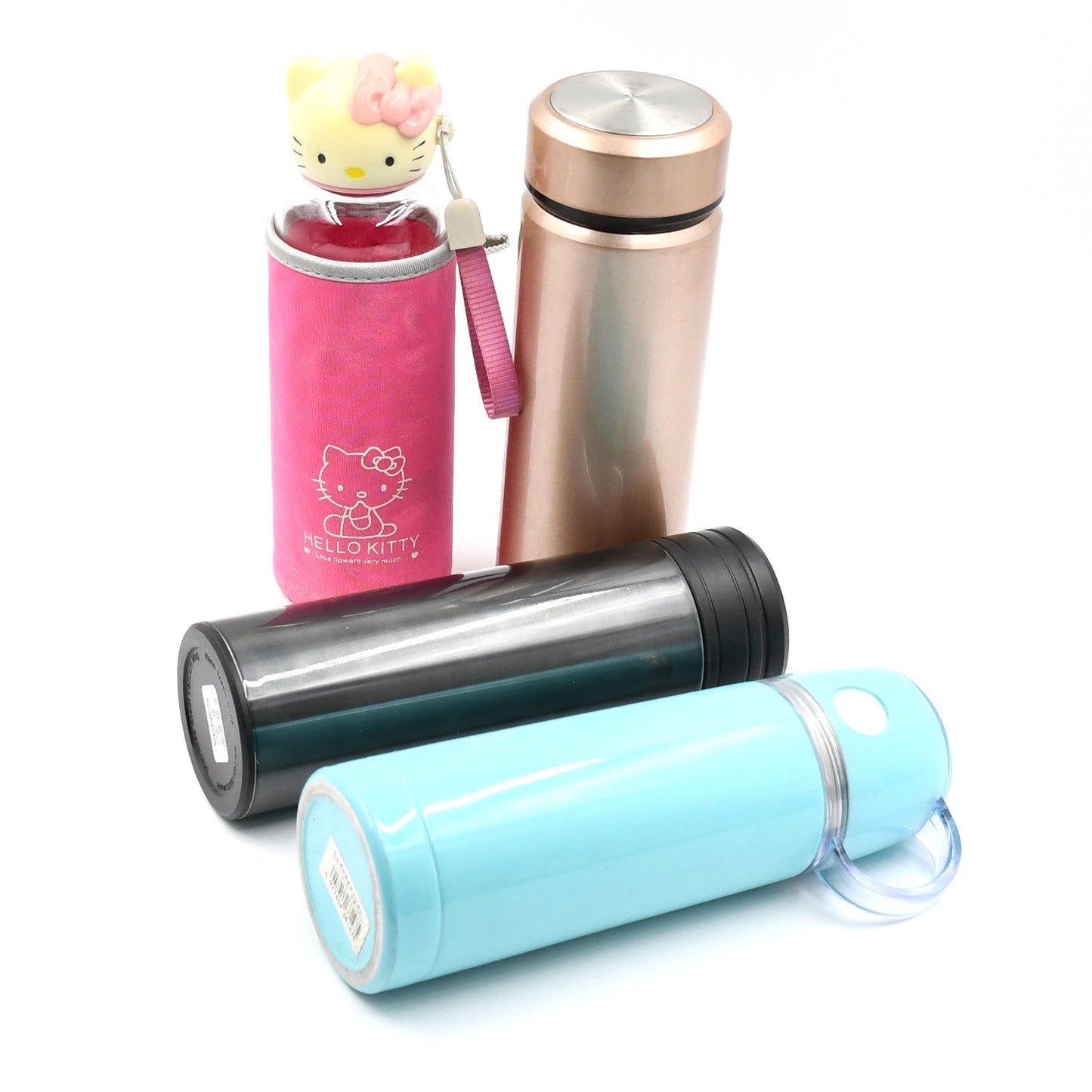 Stainless Steel Vacuum Bottle with Cup Lid Thermos for Hot Cold Drinks Travel Use 1 Pc Signature Kart