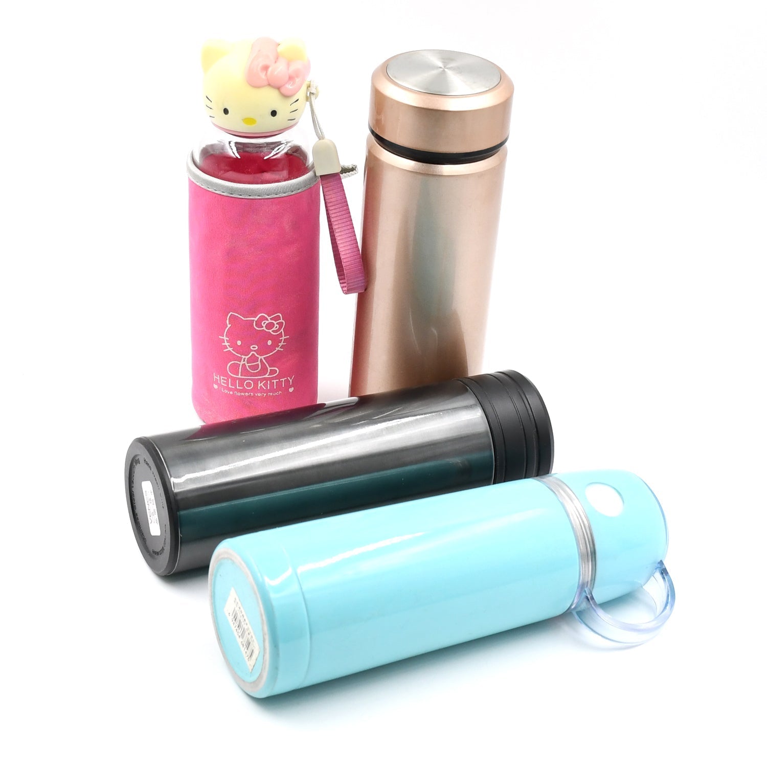 Stainless Steel Vacuum Bottle with Cup Lid Thermos for Hot Cold Drinks Travel Use 1 Pc Signature Kart