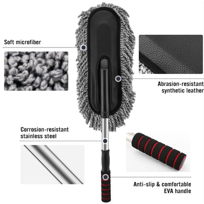 Car Duster, Long Retractable / Soft / Non-Slip / Handle Signature Kart
