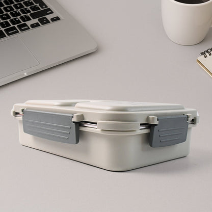 3-Compartment Stainless Steel Lunch Box (1 Pc) Signature kart