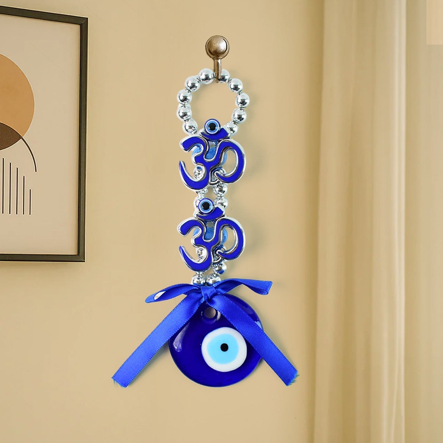 Decorative Double OM Symbol Evil Eye Hanging (1 Pc) Signature Kart