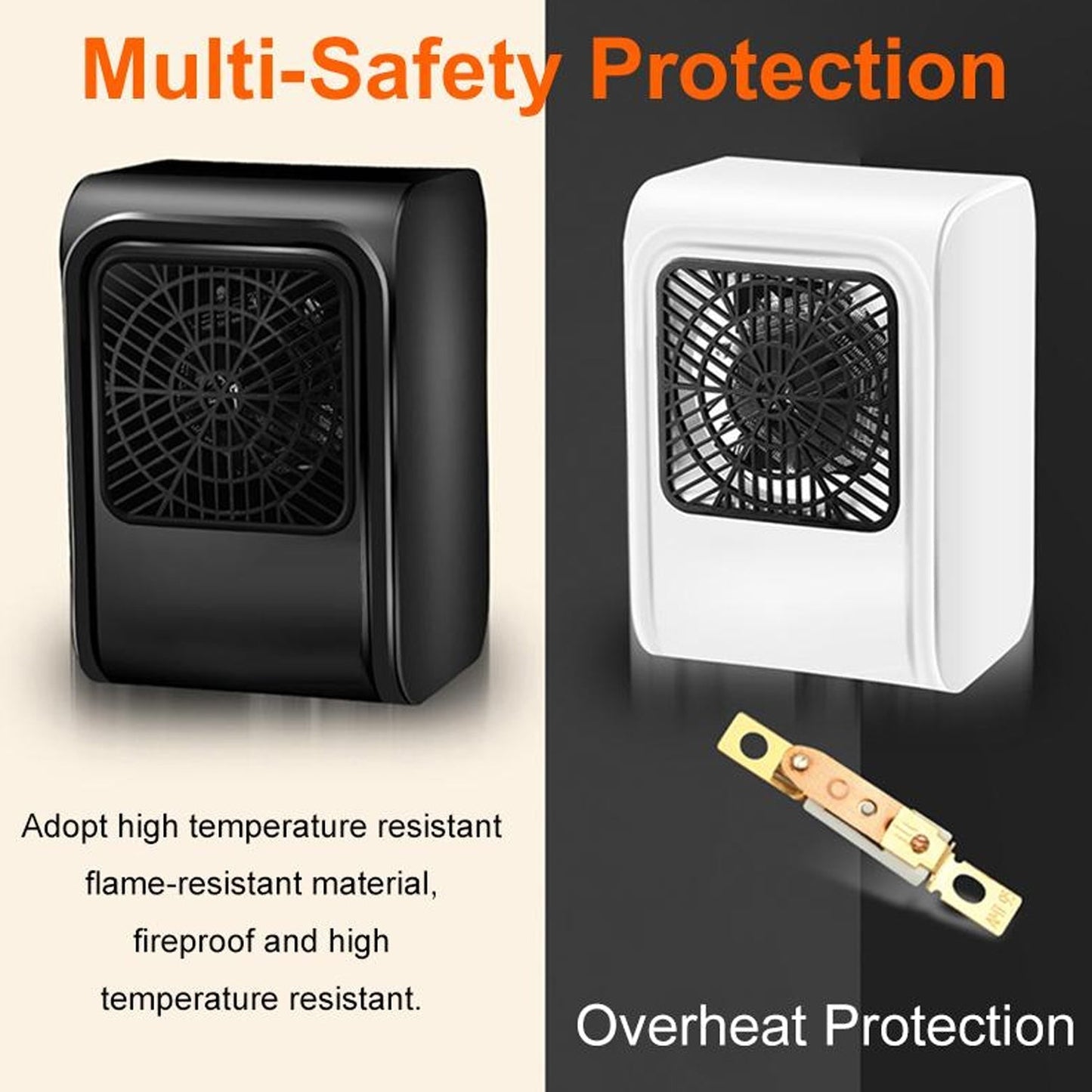 Room Heater 220V Brown Box Heater with Plug for Office & Bedroom Use signaturekarts