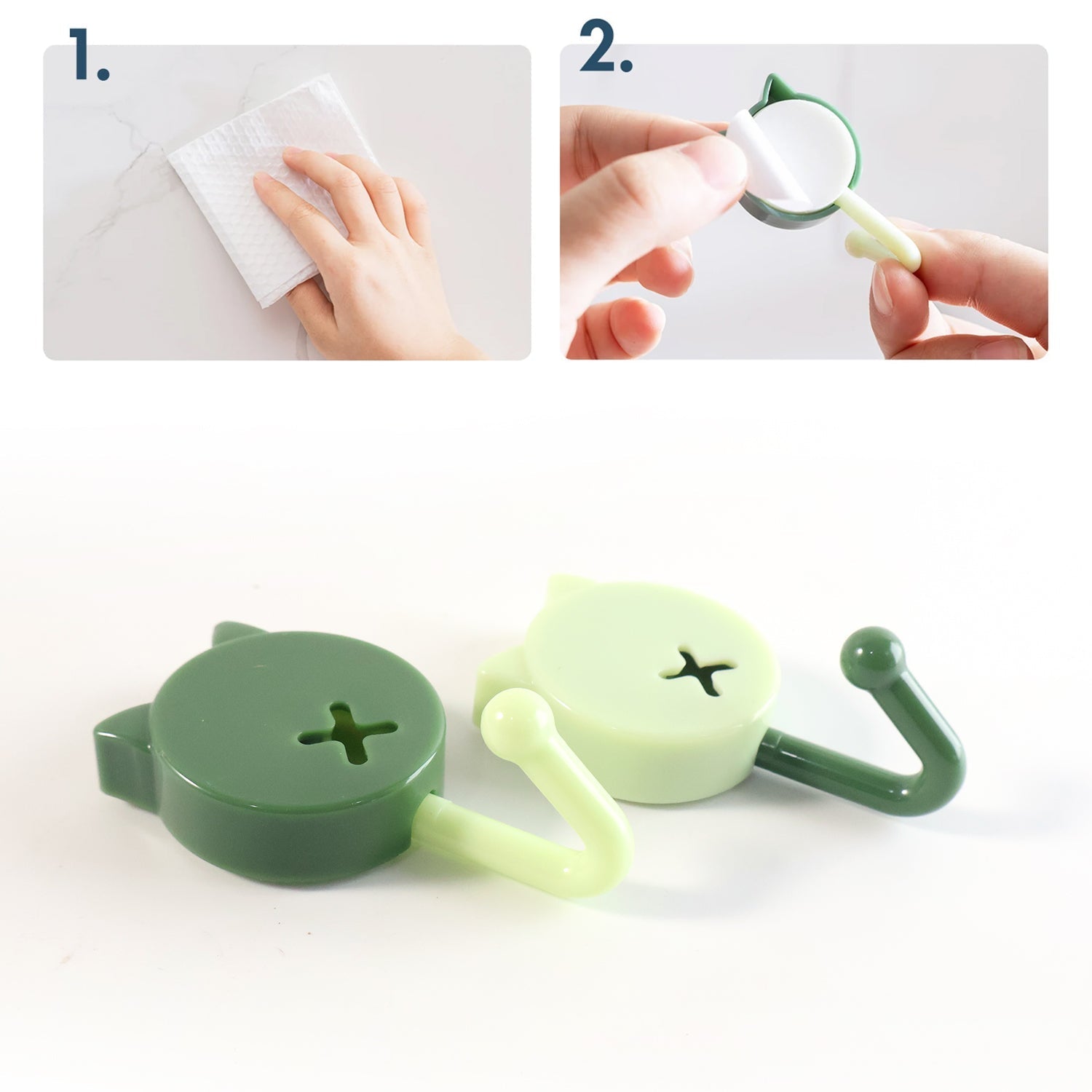 Self Adhesive Round Wall Hooks (10 Pc) signaturekarts