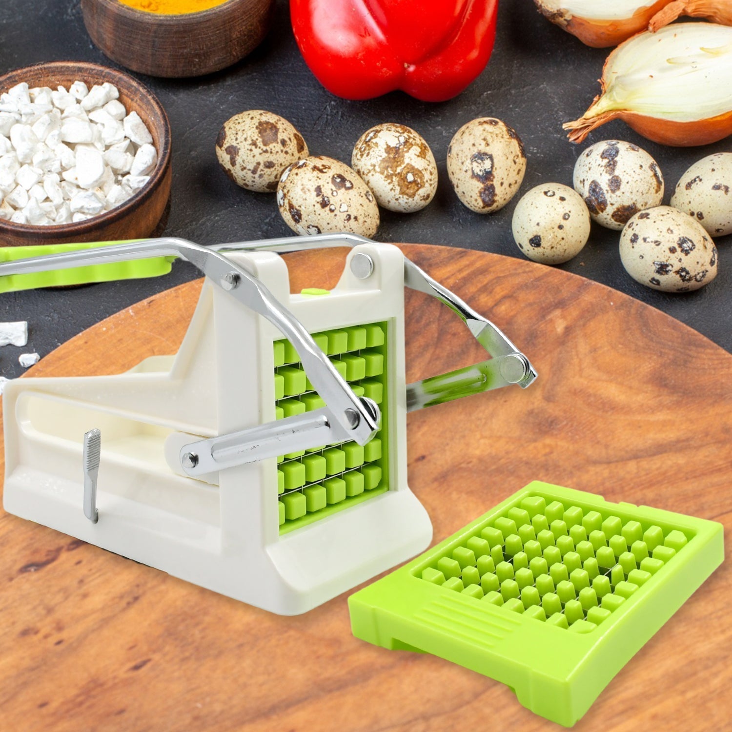 French Fry Cutter Stainless Steel Vegetable & Potato Slicer (1 Pc) Signaturekarts