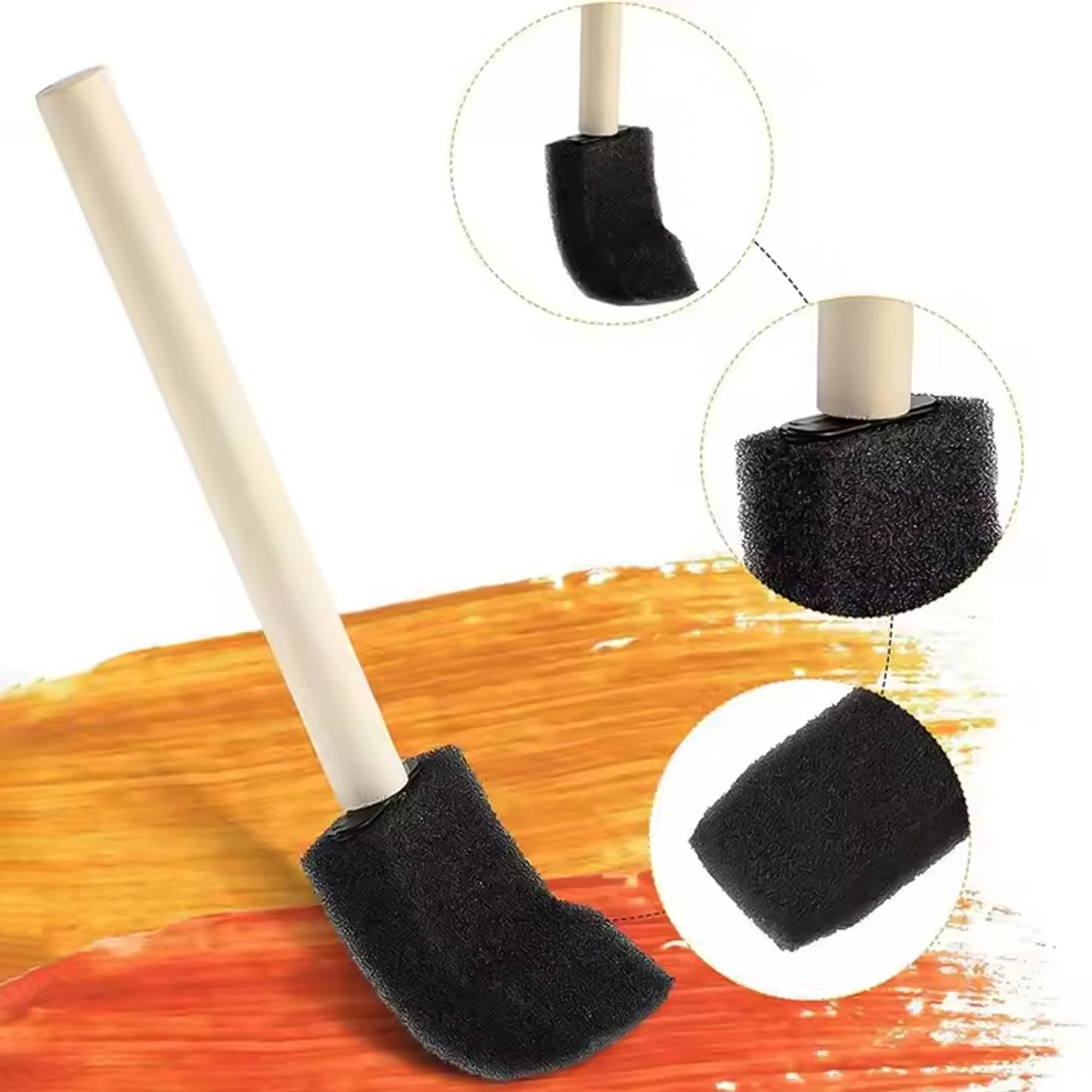 Multipurpose Sponge Brushes for Painting with Wooden Handles Signature kart