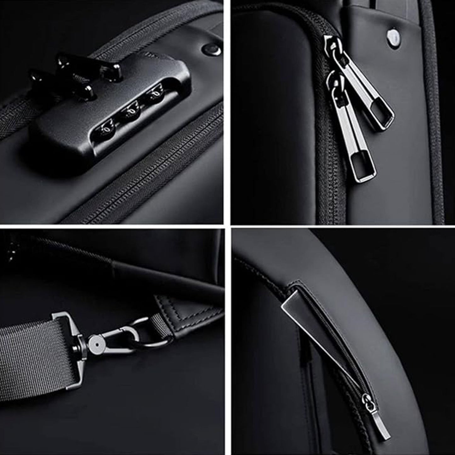 Trendy Anti-Theft Crossbody Sling Bag with USB Charging Port (1 Pc) signaturekarts