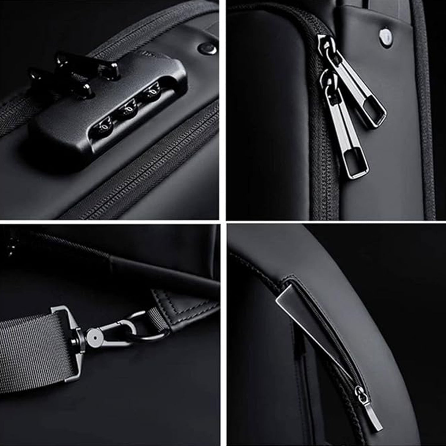 Trendy Anti-Theft Crossbody Sling Bag with USB Charging Port (1 Pc) signaturekarts