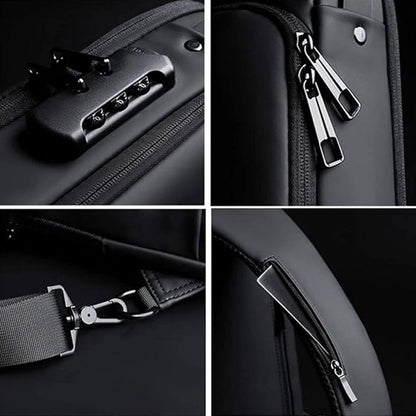 Trendy Anti-Theft Crossbody Sling Bag with USB Charging Port (1 Pc) signaturekarts