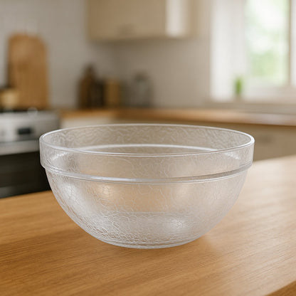 Transparent Idli Mixing & Serving Bowl | Textured Plastic Kitchen Bowl (1 Pc) signaturekarts